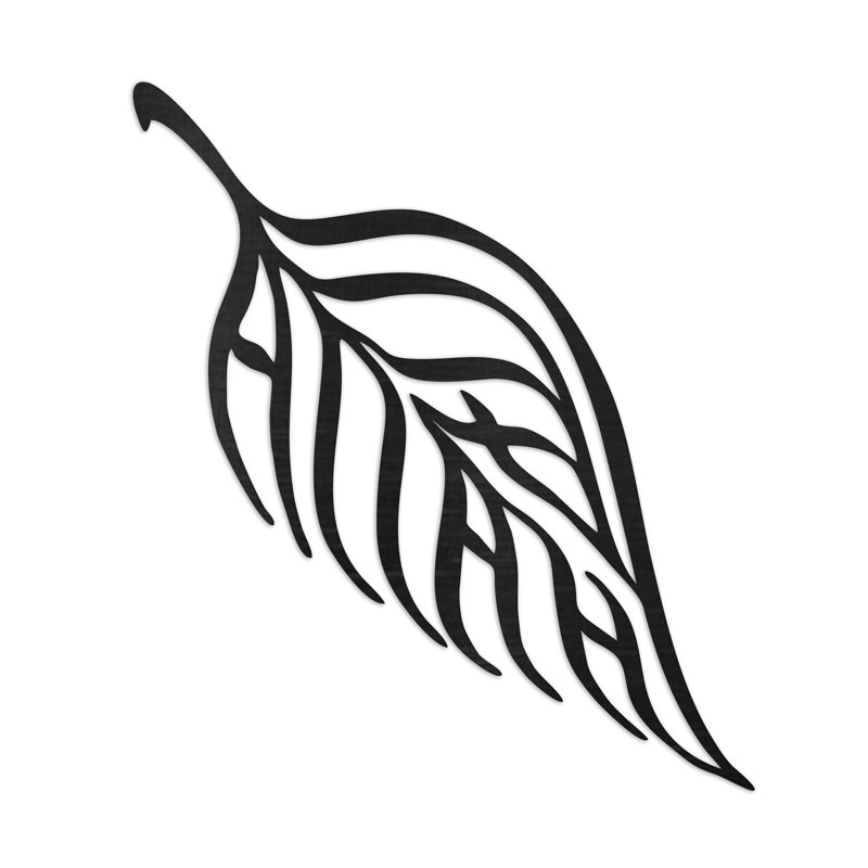 Décoration murale abstraite feuille abstraite - bouleau baltique naturel (46 po x 40,25 po), H 32 po x l 28 po x P 0,25 po