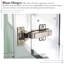Miroir rectangulaire pour pharmacie encastré ou mural sans cadre avec tablettes en verre réglables-1663295955