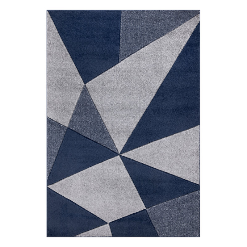Geometric Large Area Rug for Living Room, Bedroom Carpet, Hallway Runner & Kitchen Floor Mat, Rectangle 80cm x 150cm