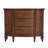 Arisai 40 in. W Demilune Wood 3 Drawer 2 Door Accent Cabinet, Light Cherry-73587630