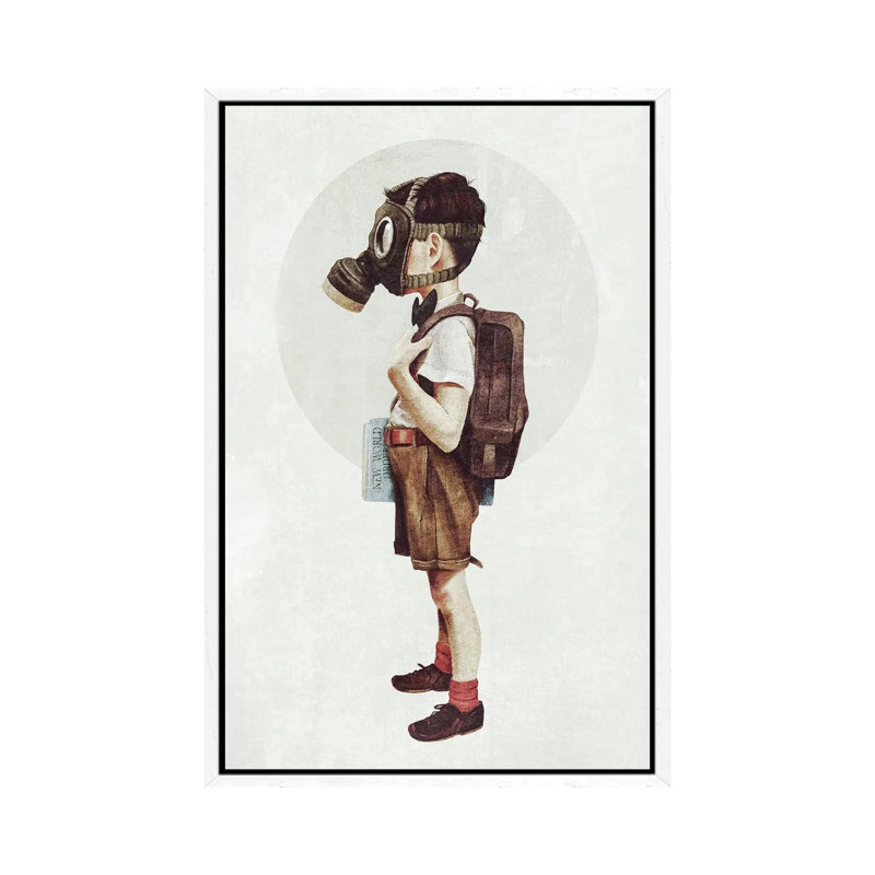 Back To School by Mike Koubou - Gallery-Wrapped Canvas Giclée on Canvas, 66.04 cm H x 45.72 cm W, White Floater Framed
