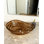 Lavabo vasque en verre transparent ambré, vasque moderne avec bonde escamotable pour salle de bain | LAV-FWS102