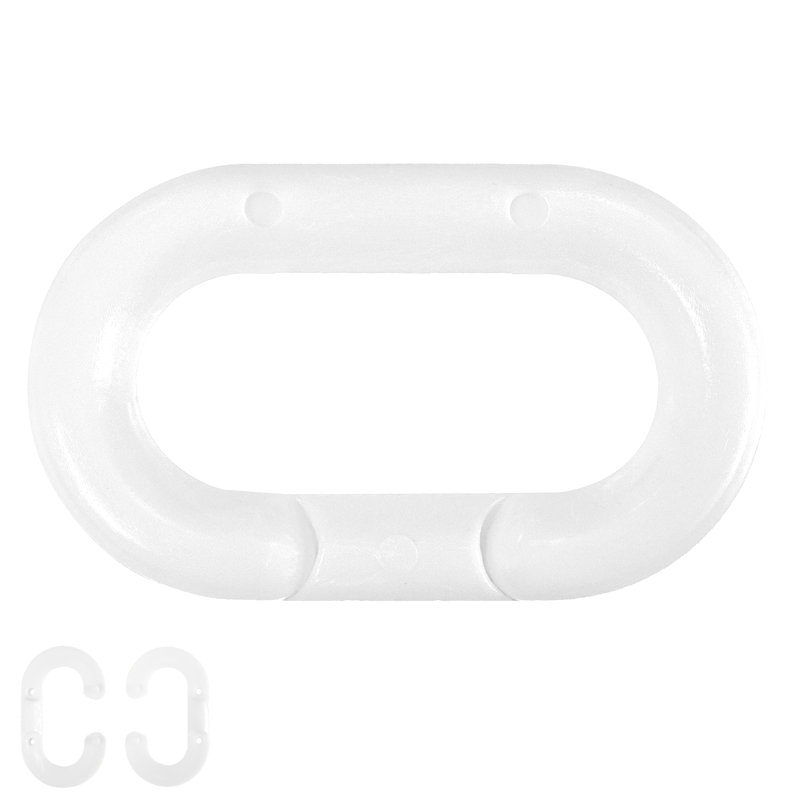 Maillon maître en plastique, Blanc, H 2,12 po x l 20 po x P 0,29 po