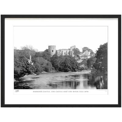 Barnard Castle, The Castle And The River Tees 1898 by Francis Frith - Single Picture Frame Print