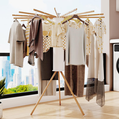 Clothes Drying Rack Tripod, Clothes Drying Rack, Clothes Drying Rack, Floor-Standing, Foldable Clothes Drying Rack, Retractable, Foldable, Foldable