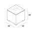 Dune Outdoor Square Side Table