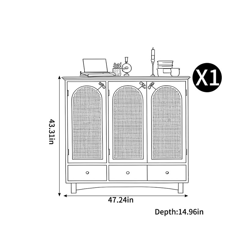 Armoire de rangement pour chaussures, Crème, crème