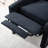Compact 27.16 Inch Wide Manual Wing Chair Recliner With Adjustable Reclining Gears And Durable Fabric