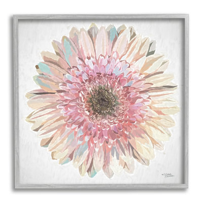 Motif rond de pétales de marguerites