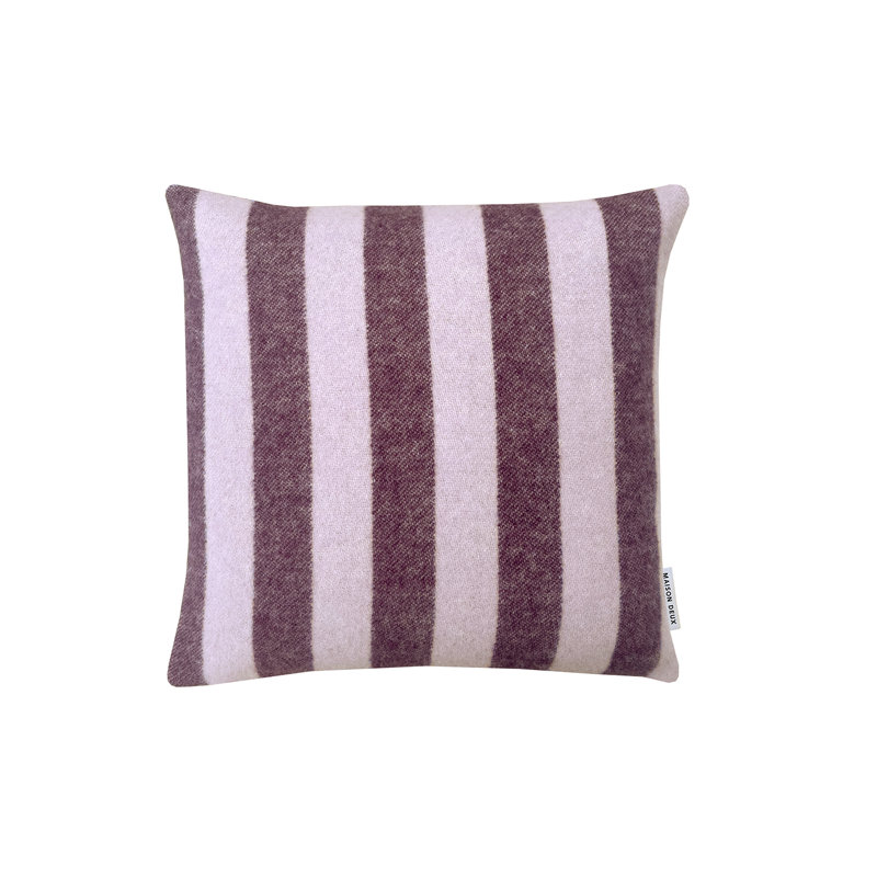Wool Square Pillow Cover, Purple