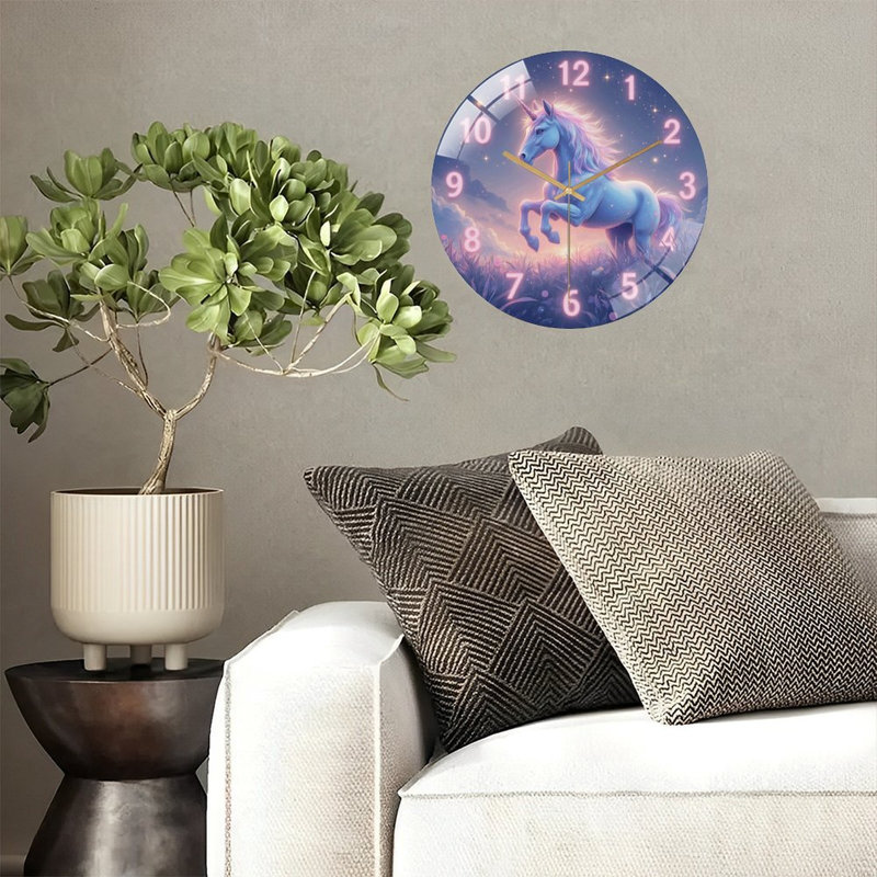 Horloge murale fantaisie Licorne