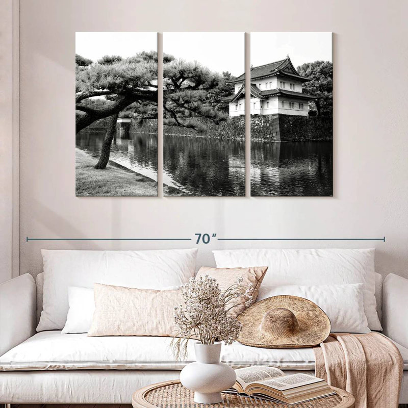 Lilie Japanese Imperial Palace, 32" H x 50" W