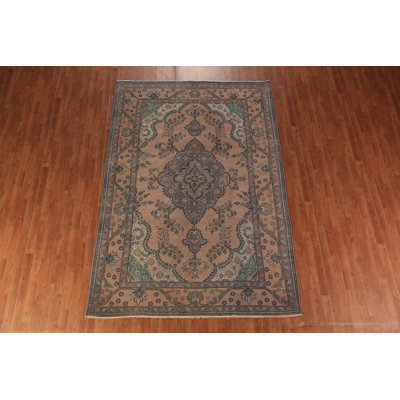 Handmade Wool Traditional Area Rug 7x9