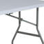 Table pliante en plastique pliante avec poignée Parker - 4,97 pieds