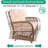 Wicker 2 - Person Patio Conversation Set with Cushions