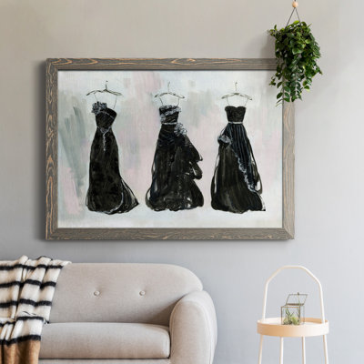 Noir et bling I - peinture encadrée