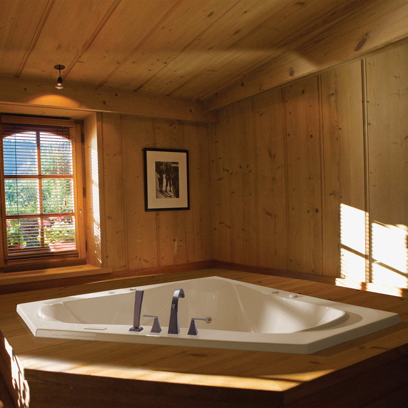 MTI Solutions 66" Drop In Air Bathtub, White