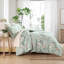 Ensemble d'édredon vert réversible en coton Laura Ashley Rosemoore-110428635
