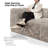 Cathryn Faux Fur Foam Modular Compressed Armless Chair-1400427294