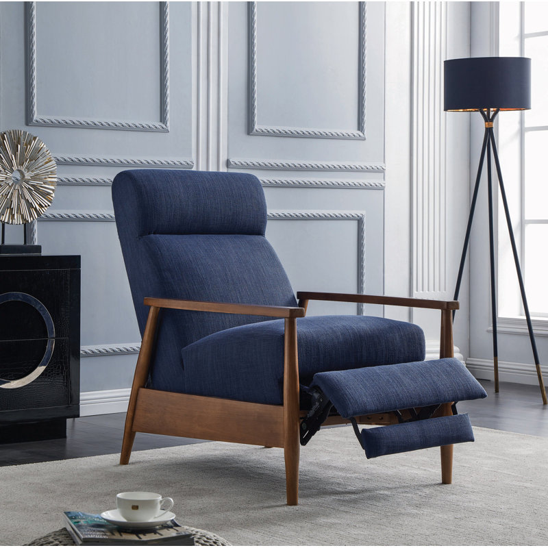 Fauteuil inclinable manuel standard de 42,5 po Leininger, Bleu marine