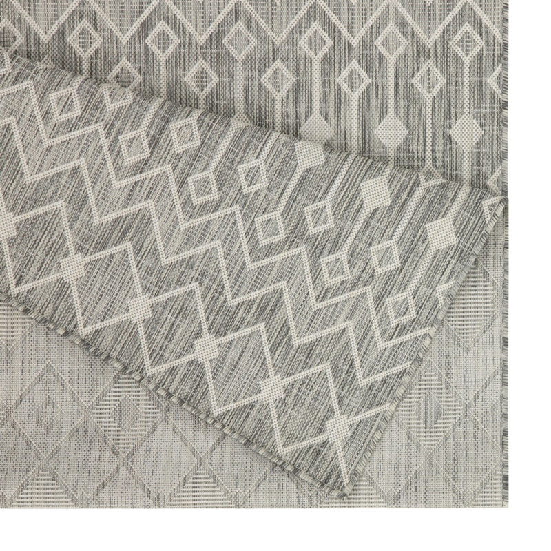Sunshine GC_HAR2021 Silver Indoor/Outdoor Area Rug, Rectangle 7'10" x 10'3"