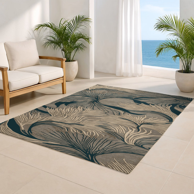 Tapis intérieur et extérieur gris Nature, Rectangle 4pi x 6 pi