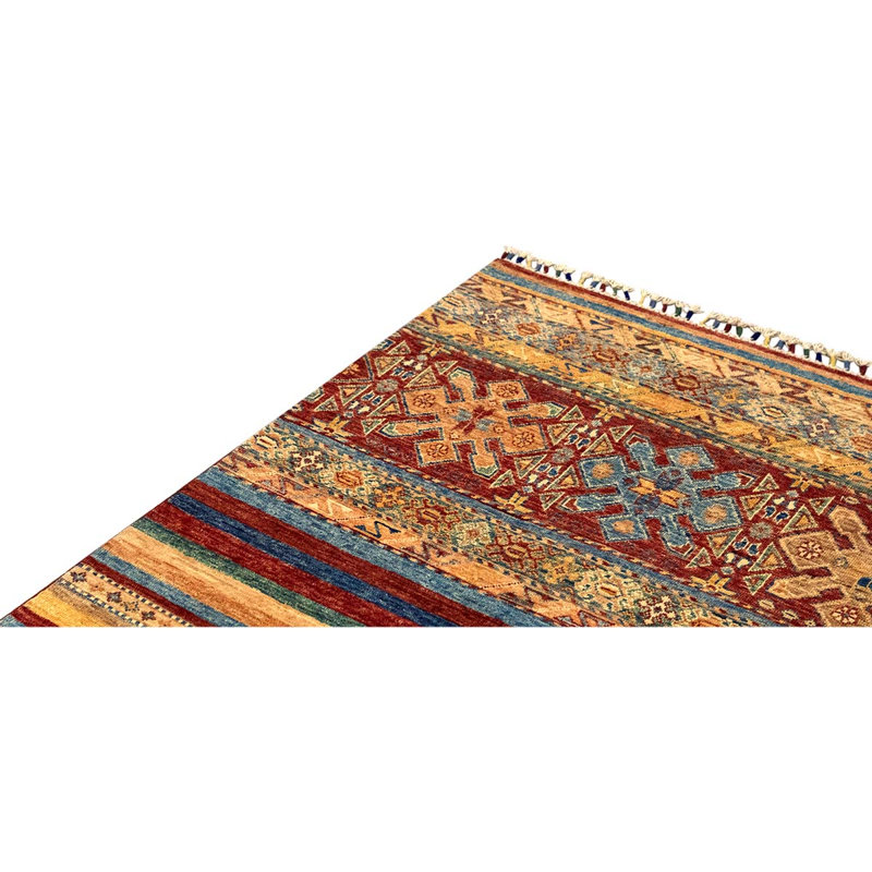 Wool Striped Area Rug