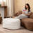 Mercer41 Paran Accent Pouf - Fluffy Faux Fur Ottoman For Modern Interior Design-5787048-5787050