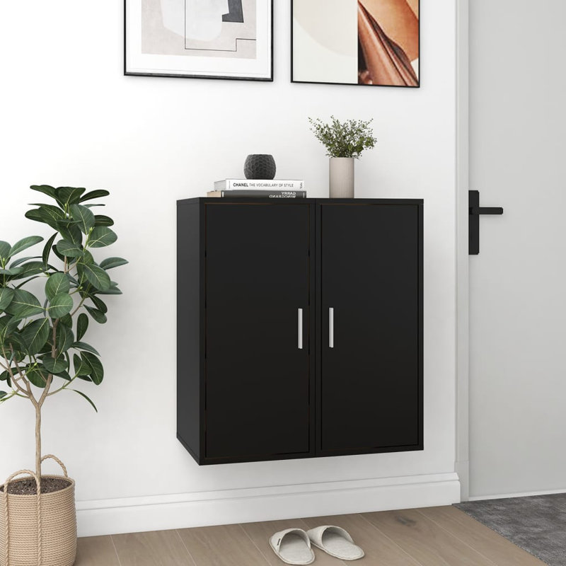 10 Pair Shoe Storage Cabinet, Black