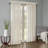 Elegant Solid Crushed Curtain Panel Pair - Modern Sheer Drapes
