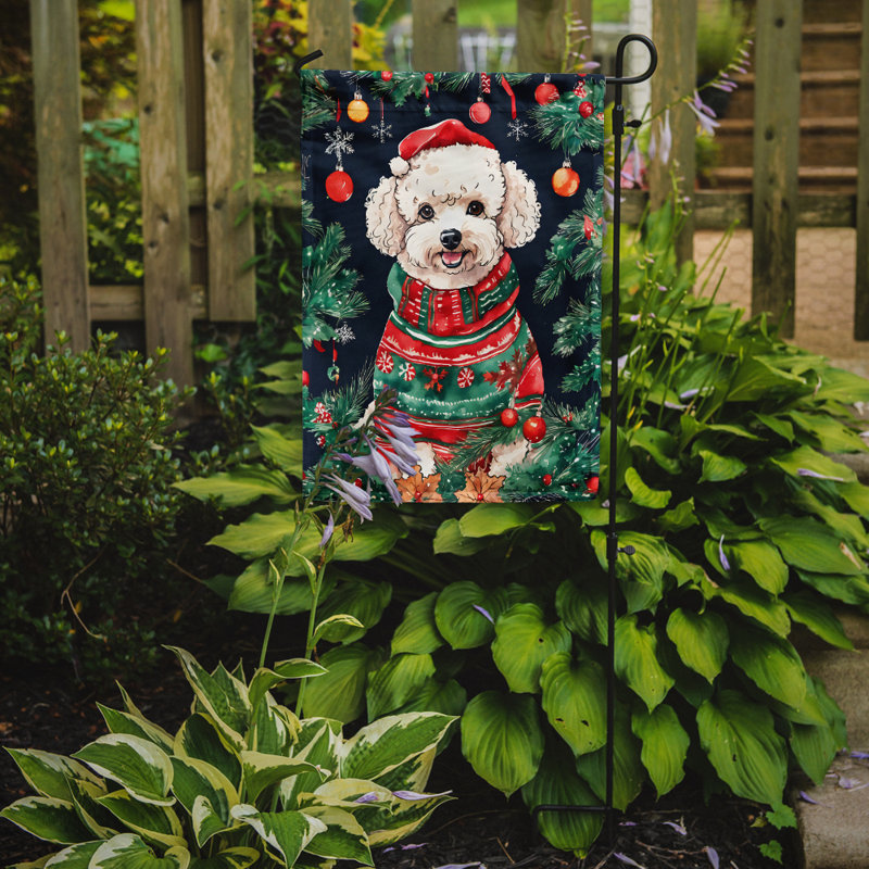 Drapeau de jardin en polyester , H 15,5 po x l 11,25 po