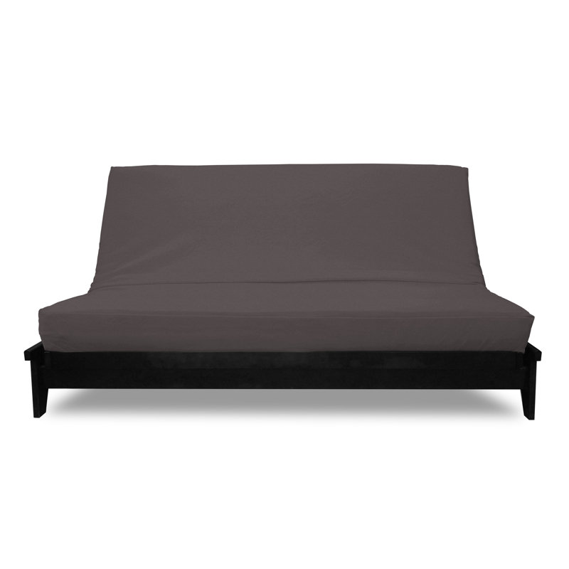 Housse de futon - texture chenille Samantha, Grand, Chenille ardoisé