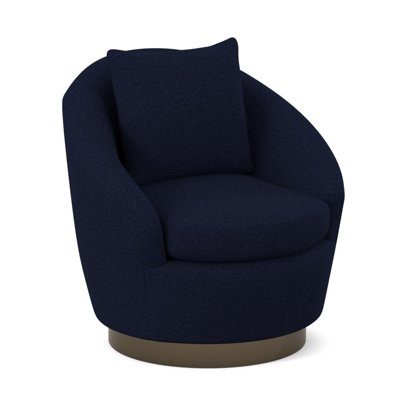 Fauteuil pivotant Lumen, Mélange de polyester uniforme Margaret