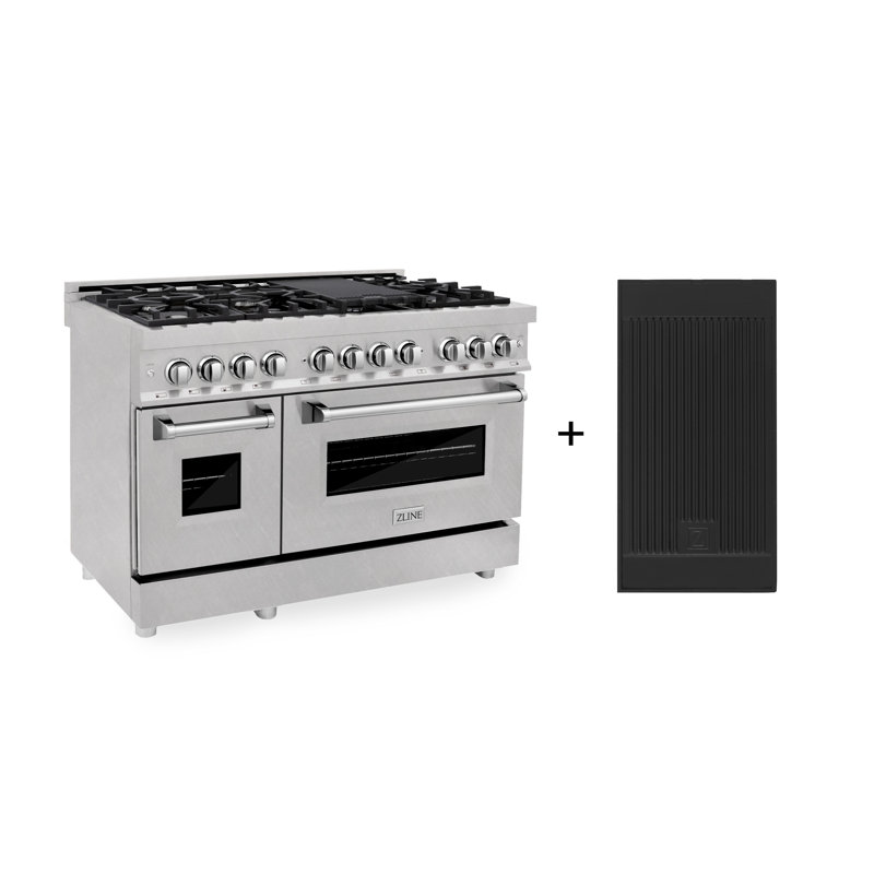 ZLINE 48" Legacy Dual Fuel Range, Black