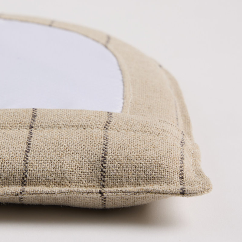 Dining Seat Cushion-16.5"-Antwerp Natural, Lavon Flint Striped