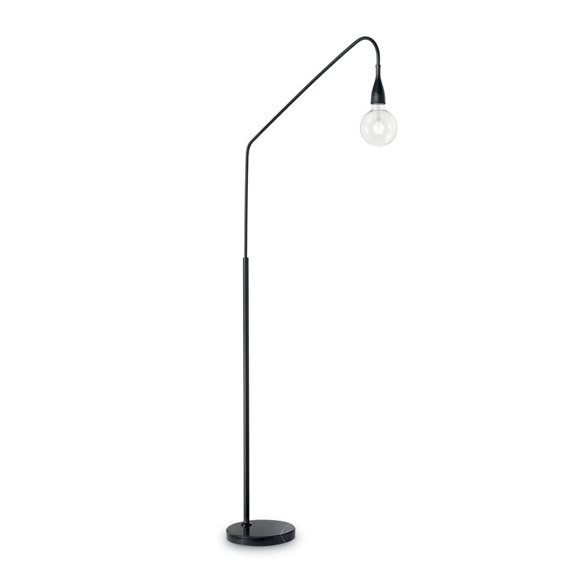Lampe sur pied en arche/arc 68,9" Eyota, Noir