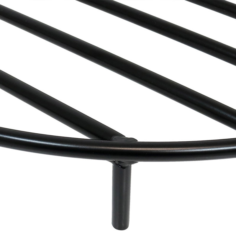 Grille de foyer d'extérieur en acier 24 po, H 4 po x l 24 po x P 24 po