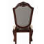 Chaise d'appoint en tissu et finition espresso Chateau De Ville (ensemble de 2)