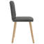 Ensemble de 4 chaises de salle à manger Vidaxl gris foncé