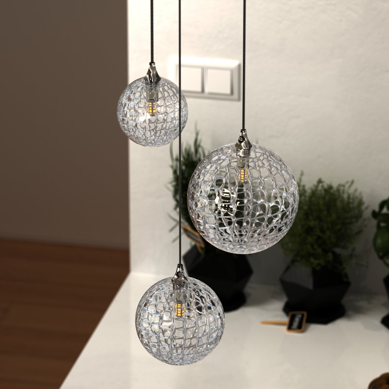 Breeze 3 - Light Cluster Pendant, Black