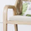 Chaise berçante en rotin