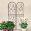 Barrière de jardin, treillis de jardin en métal 71 po x 19,7 po à treillis antirouille pour plantes grimpantes