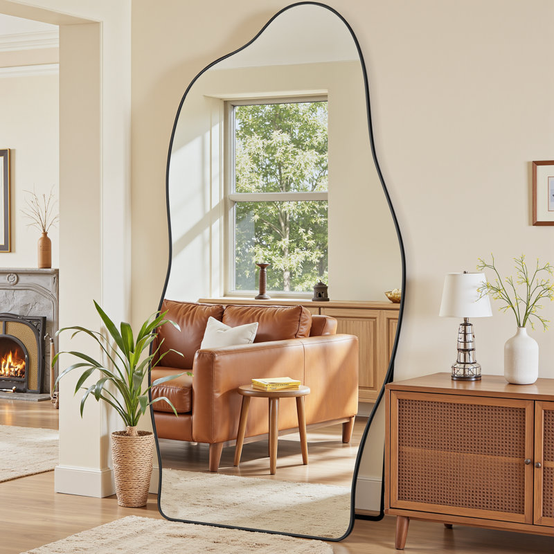 Miroir pleine grandeur Dreamy Cloud, 76 po x 36 po, Noir