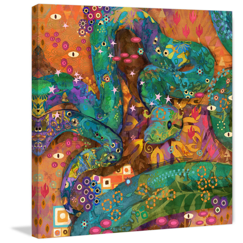 Evelia - Wrapped Canvas Painting, 45cm H x 45cm W x 3.81cm D