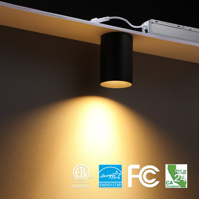 2" LED Recessed Light with J-Box, 6W Dimmable 5CCT Ceiling Spot Light