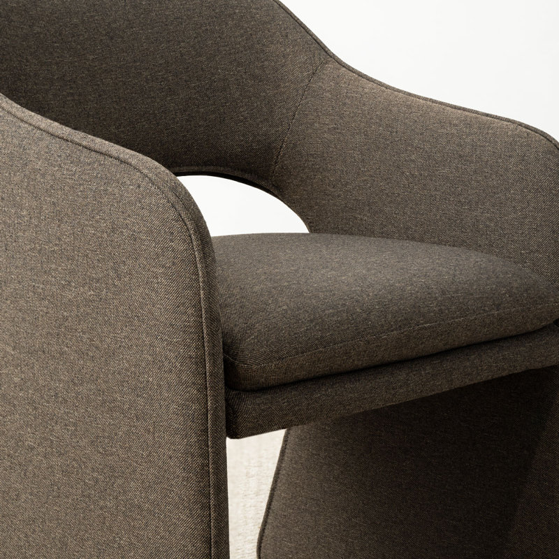 Chaise rembourrée 19 po, Brun