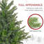Arbre de Noël artificiel avec support en métal pliable 1309 pointes-208630460