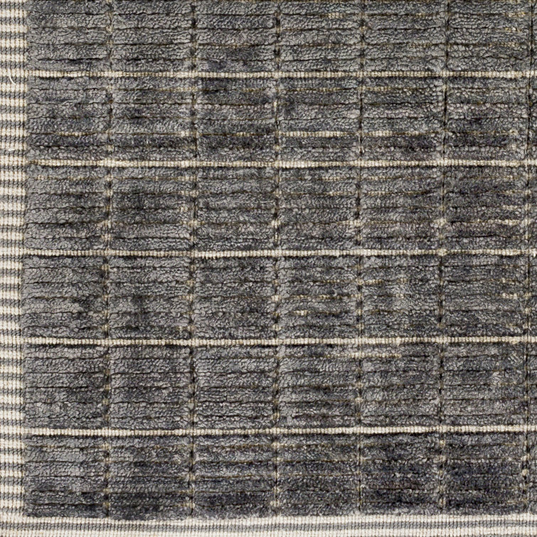 Tapis en mélange de laine tissé à la main Jacey 