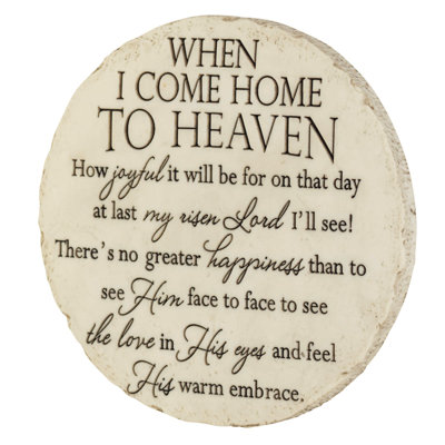 Dyshawn Weather Resistant Resin Religious & Spiritual Memorial Plaque/Stone