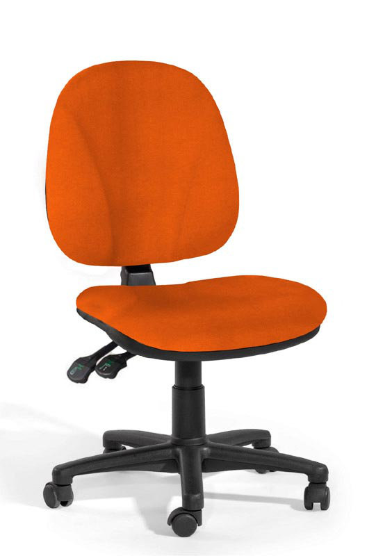 Mesh Office Chair, Orange, Armless